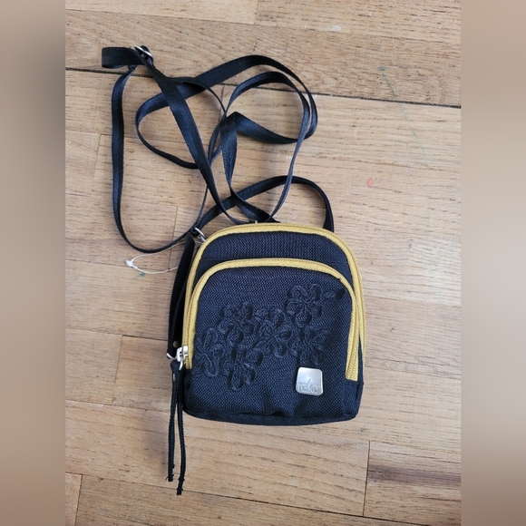 Haiku Pouch‎ Cross Body Bag, Black Blossom - Picture 1 of 13